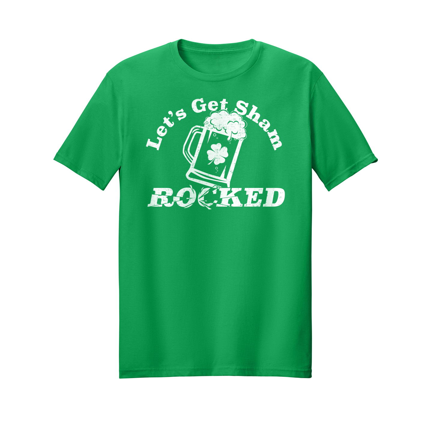 Funny Saint Patrick's Day green t-shirt design.