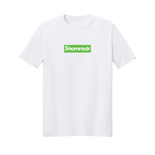 Saint Patrick's day Supreme style "Shamrock" t-shirt design.